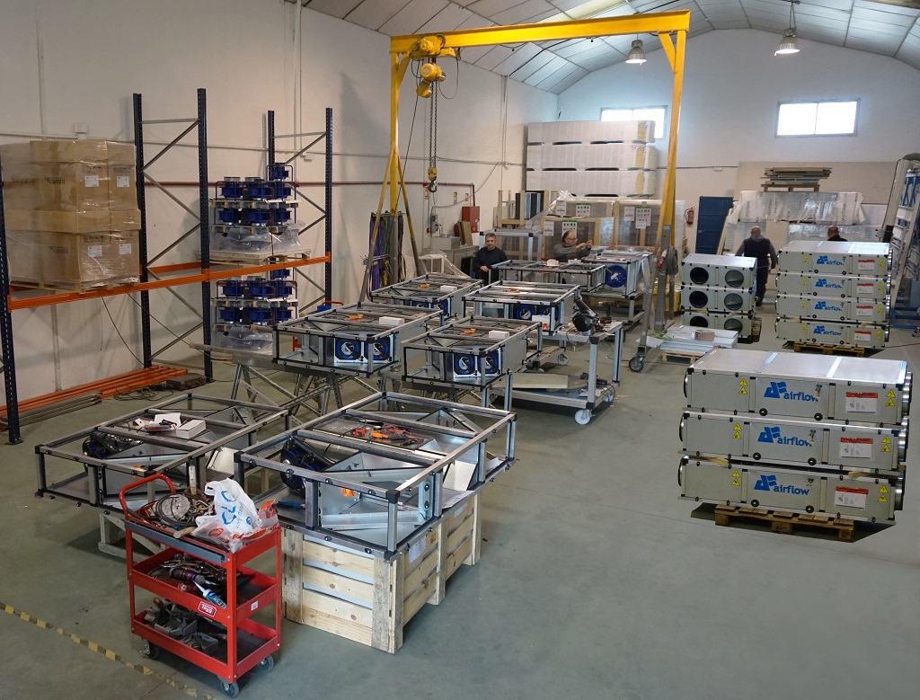 Compact air handling unit RECAF series